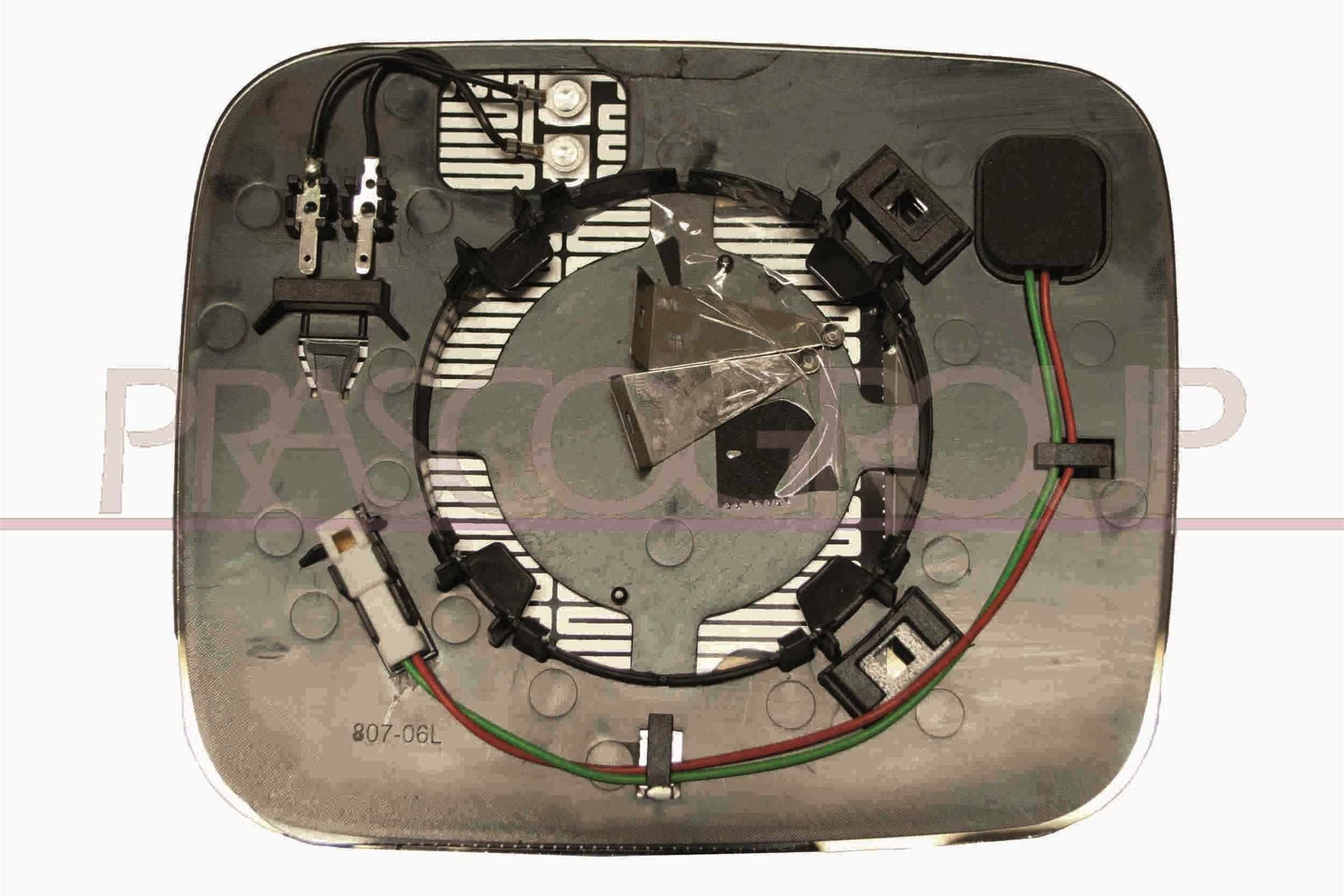 PRASCO Spiegelglas, buitenspiegel JE1007524 Spiegel, glas PRASCO PT CRUISER JE1007524 goedkoop