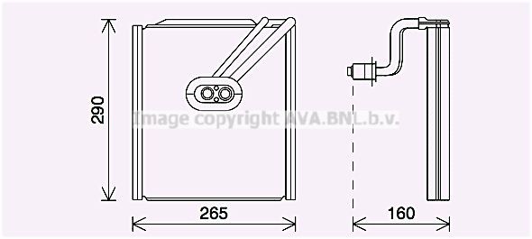 PRASCO Fordamper aircondition KAV294 KAV294 Fordamper FIAT STILO PRASCO