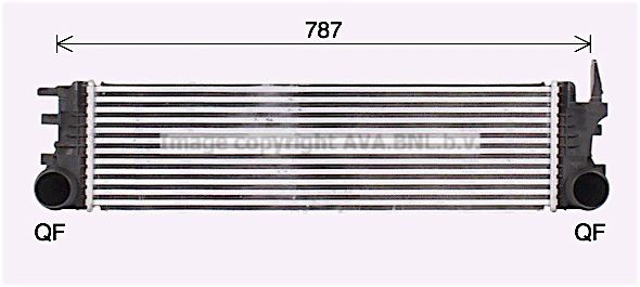 PRASCO Intercooler MS4721 PRASCO MS4721 Intercooler MERCEDES-BENZ Vito Tourer (W447) Electric (447.703, 447.705) 116 HK 2021