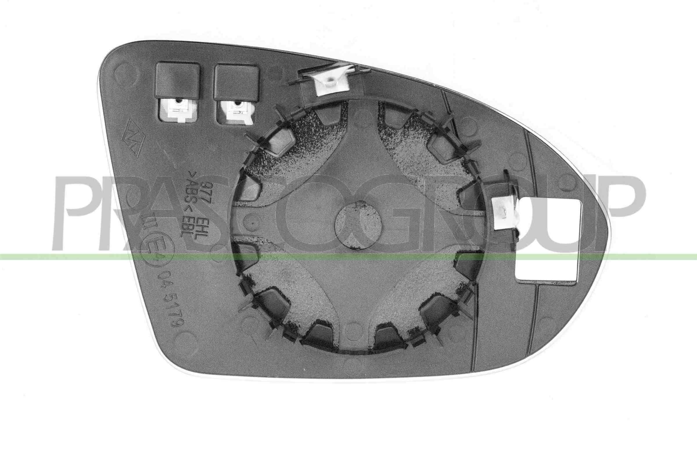 Spiegelglas, buitenspiegel PRASCO OP4207514 PRASCO OP4207514 Spiegels rechts en links Vauxhall ASTRA 2017