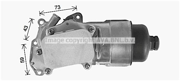 PRASCO Radiateur d'huile PE3396H Refroidisseur d'huile moteur PEUGEOT PRASCO PE3396H