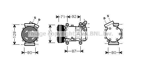 PRASCO Κομπρεσέρ air condition RTAK401 Συμπιεστής PRASCO VEL SATIS RTAK401 φθηνά