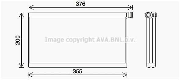 PRASCO Air conditioning evaporator SCV061 SCV061 PRASCO ac evaporator DODGE CHALLENGER