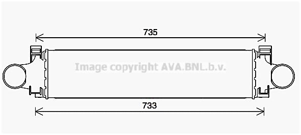 PRASCO Vahejahuti VO4296 Intercooler PRASCO Volvo S70 VO4296