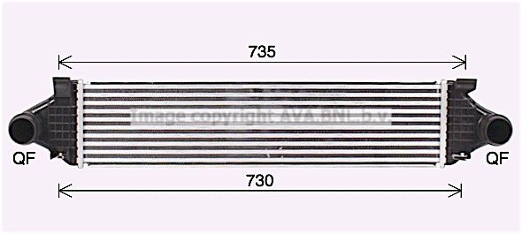 Vahejahuti PRASCO VO4297 PRASCO VO4297 VOLVO V40 Kombi 2018 Intercooler