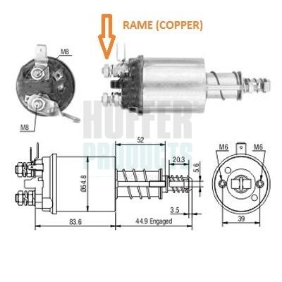 HOFFER Startrelais 6646318 6646318 HOFFER Magneetschakelaar, startmotor Skoda goedkoop
