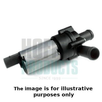 HOFFER Bomba de circulação de água, aquecimento estacionário 7500038E Bomba de água adicional PORSCHE HOFFER 7500038E