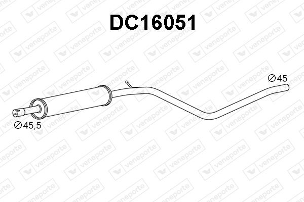 VENEPORTE Voordemper DC16051 DC16051 VENEPORTE Voordemper Alfa Romeo goedkoop