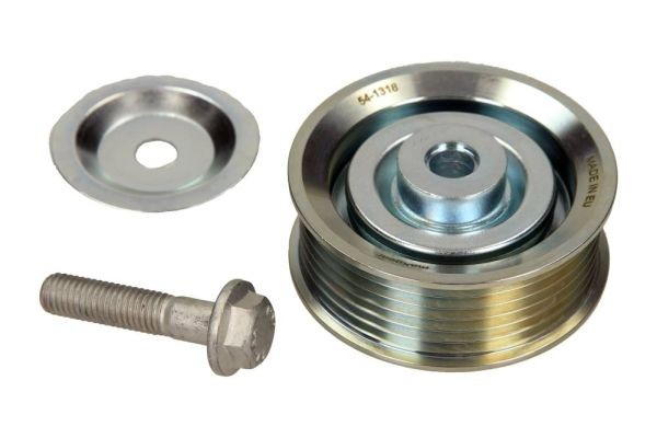 MAXGEAR Polia de desvio / de guia, correia trapezoidal estriada 54-1318 Polia de desvio guia MAXGEAR Kia SOUL 54-1318