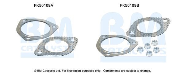 BM CATALYSTS Monteringssett, eksosrør FK50109 Monteringssett eksosanlegg BM CATALYSTS PUNTO FK50109 billige