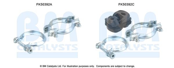 BM CATALYSTS Σετ τοποθέτησης, σωλήνας εξάτμ. FK50392 BM CATALYSTS FK50392 Σετ τοποθέτησης, σωλήνας εξάτμ.