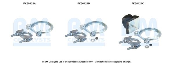 BM CATALYSTS Monteringssats, avgasrör FK50421 FK50421 BM CATALYSTS monteringssats avgassystem CITROЁN ZX