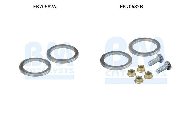 BM CATALYSTS Monteringssett, eksosrør FK70582 Monteringssett eksosanlegg BM CATALYSTS Toyota AYGO FK70582