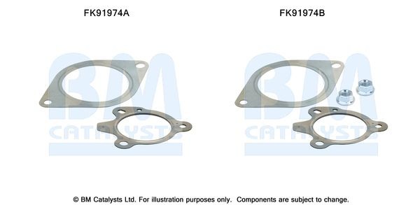 BM CATALYSTS Kit montaggio catalizzatore FK91974 FK91974 costo Kit montaggio impianto gas scarico BMW X1 BM CATALYSTS
