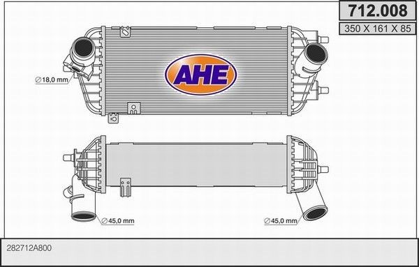 AHE Intercooler 712.008 Intercooler AHE Hyundai ACCENT 712.008