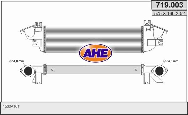 Intercooler AHE 719.003 AHE 719.003 Radiator intercooler MITSUBISHI PAJERO SPORT 2007