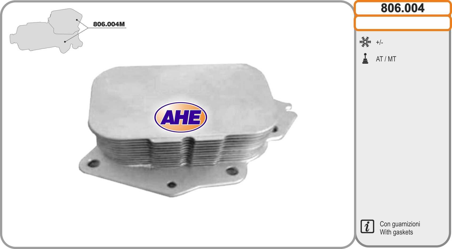 AHE Radiatore olio motore 806.004 806.004 costo Radiatore olio AHE VOLVO XC60