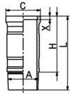 KOLBENSCHMIDT Cylinderforing 89916110 KOLBENSCHMIDT 89916110 Mercedes W116 Cylinderforing pris