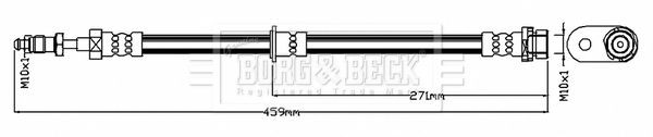 BORG & BECK Remslang BBH8706 Remslangen HYUNDAI BORG & BECK BBH8706