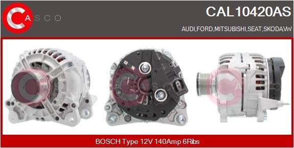 CASCO Alternateur CAL10420AS Volkswagen CORRADO Alternateur CASCO CAL10420AS