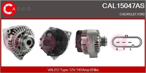 Dynamo / Alternator CASCO CAL15047AS CASCO CAL15047AS Alternator CHEVROLET CORVETTE 2002