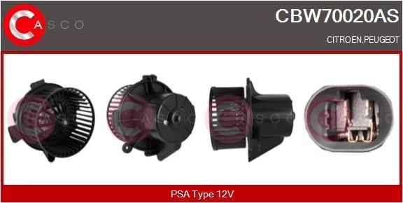 CASCO Kupéfläkt CBW70020AS CASCO CBW70020AS Värme / ventilation CITROЁN C4 I (LC_) 2007