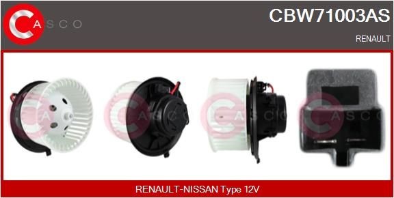 Ventilatore abitacolo CASCO CBW71003AS CASCO CBW71003AS Ventola climatizzatore Renault LAGUNA 2004
