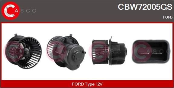 CASCO Vnútorný ventilátor CBW72005GS CASCO CBW72005GS Kúrenie / Ventilácia Transit Mk3 Van (VE6) 1991