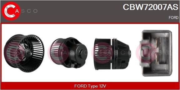 CASCO Kupéfläkt CBW72007AS CASCO CBW72007AS Kupéfläkt Ford Focus 2 da original