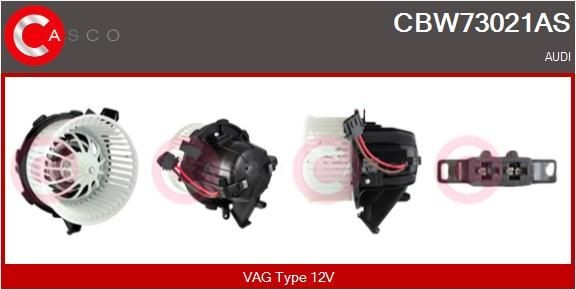CASCO Pulseur d'air habitacle CBW73021AS CBW73021AS CASCO Ventilateur de chauffage BMW pas cher