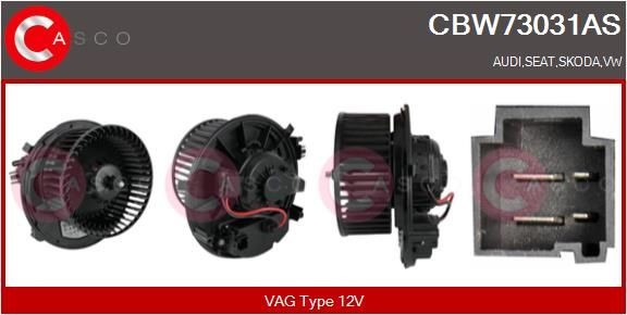 CASCO Interieurventilatie CBW73031AS CBW73031AS Kachelventilator SKODA FELICIA CASCO