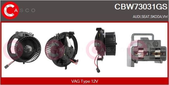 CASCO Interieurventilatie CBW73031GS CASCO CBW73031GS Verwarming / ventilatie Audi 8VA 2017