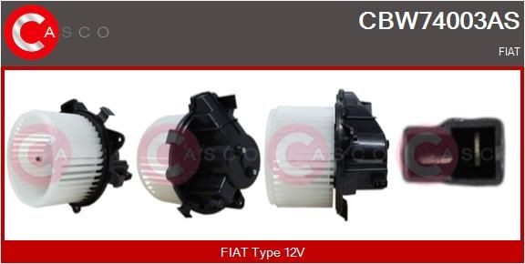 CASCO Pulseur d'air habitacle CBW74003AS Skoda OCTAVIA Ventilateur habitacle CASCO CBW74003AS