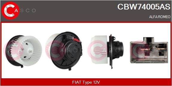 CASCO Salona ventilators CBW74005AS Apsilde / Ventilācija Alfa Romeo GT 937: Salona ventilators CASCO CBW74005AS