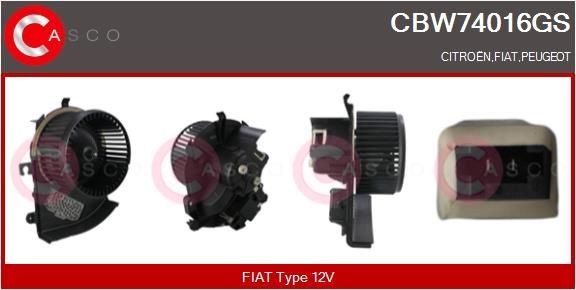 Ventilatore abitacolo CASCO CBW74016GS CASCO CBW74016GS costo Ventola abitacolo Fiat SCUDO 2015