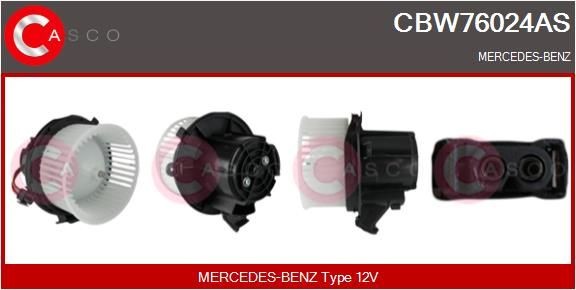 CASCO Interieurventilatie CBW76024AS CBW76024AS Kachelventilator MERCEDES-BENZ CLK CASCO