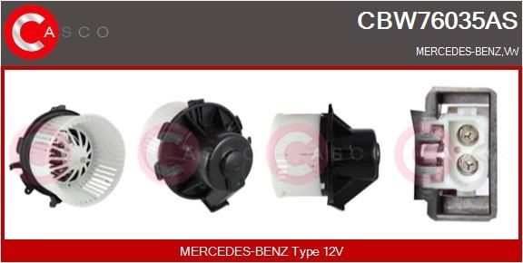 CASCO Interieurventilatie CBW76035AS Mercedes-Benz CLK Aanjager CASCO CBW76035AS