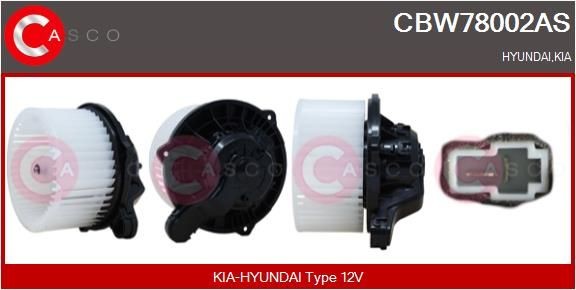 CASCO Ventilatore abitacolo CBW78002AS CASCO CBW78002AS Ventola aria condizionata Kia Sportage 3 prezzo