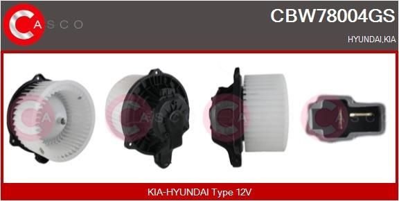 CASCO Ventilatore abitacolo CBW78004GS CASCO CBW78004GS Ventola abitacolo Hyundai i30 II Station Wagon originale prezzo