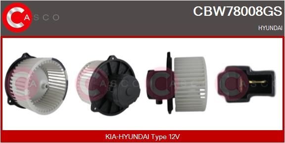 CASCO Vnútorný ventilátor CBW78008GS CASCO CBW78008GS Ventilátor kúrenia Hyundai Santa Fe sm lacné
