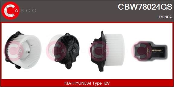 Interieurventilatie CASCO CBW78024GS CASCO CBW78024GS: Interieurventilator Hyundai SANTA FE 2011