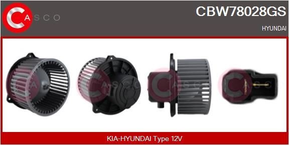 Interieurventilatie CASCO CBW78028GS CASCO CBW78028GS Kachelventilator HYUNDAI TRAJET 2000
