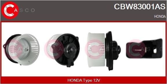 CASCO Interieurventilatie CBW83001AS Kachelventilator HONDA CASCO CBW83001AS