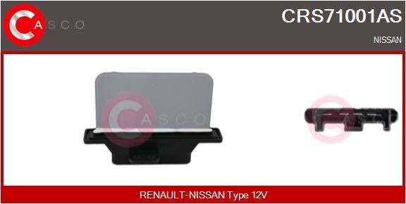 Kachelweerstand CASCO CRS71001AS CASCO CRS71001AS: Weerstand, interieurventilator Nissan ALMERA 2023