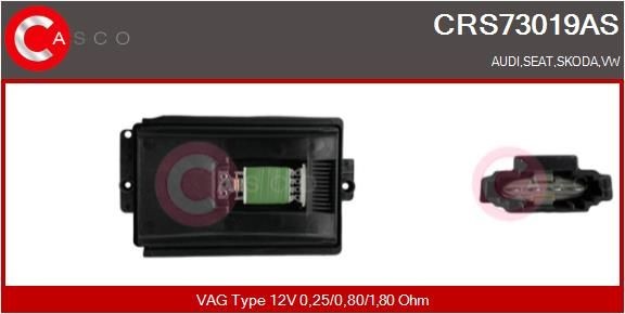 CASCO Kachelweerstand CRS73019AS CASCO CRS73019AS Regelaar interieurventilator Skoda Octavia 1u goedkoop