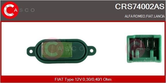 CASCO Motstand, kupévifte CRS74002AS Motstand kupevifte CASCO SANDERO CRS74002AS billige