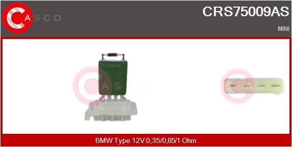 CASCO Resistência, ventilador do habitáculo CRS75009AS CASCO CRS75009AS Resistência ventilador do habitáculo Mini Countryman F60 preço