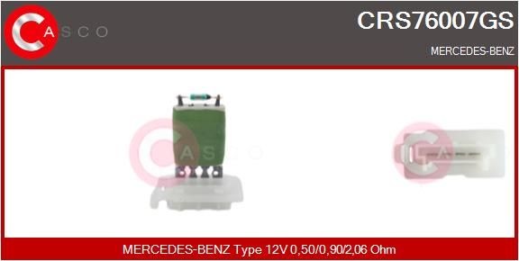 CASCO Kachelweerstand CRS76007GS CASCO CRS76007GS Regelaar interieurventilator Mercedes W168 prijs