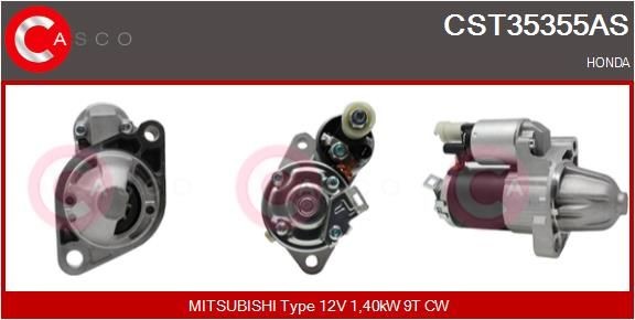 CASCO Startmotor CST35355AS Autostarter Honda CM CST35355AS CASCO