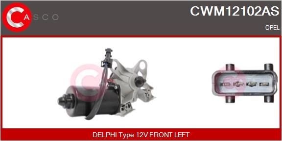 CASCO Ruitenwissermotor CWM12102AS CWM12102AS Achterruitenwisser, motor OPEL SIGNUM CASCO